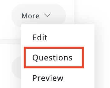 Then click on Questions